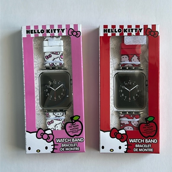 Hello Kitty Accessories - BNIB Factory SEALED Hello Kitty Watch Band Red White Fits Apple Watches